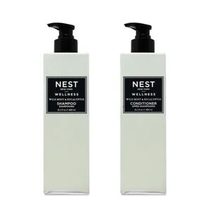 Nest NY Wild Mint & Eucalyptus Shampoo & Conditioner 16.2 oz Luxury Hotel Bundle